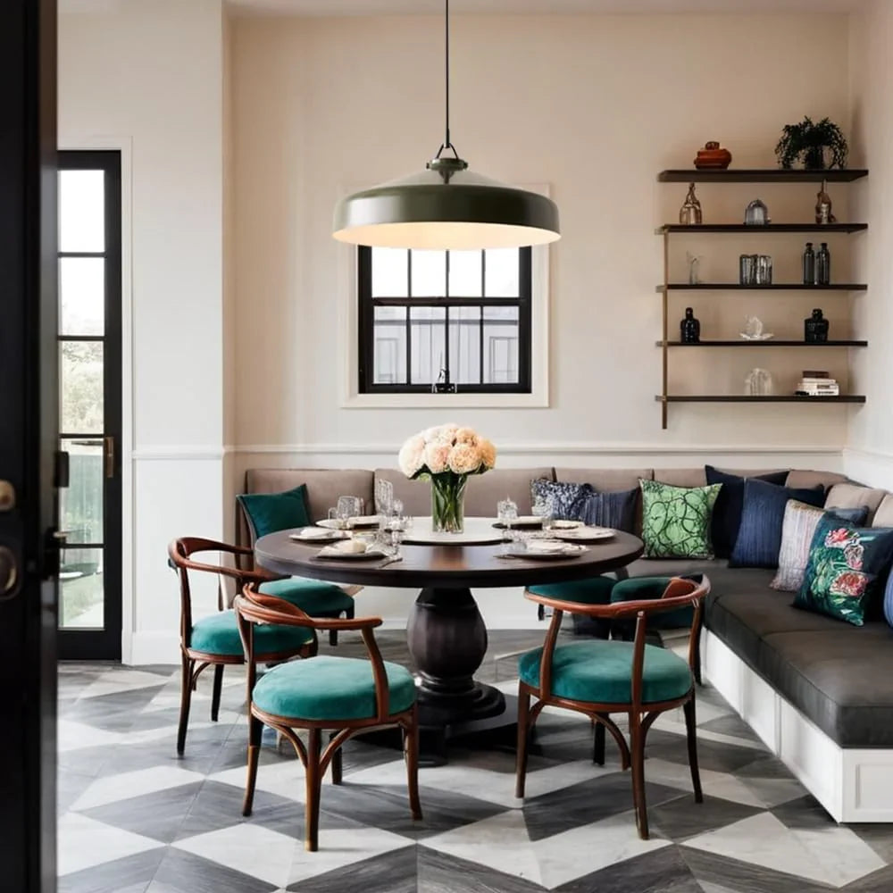 Minimalist Nordic Pendant Light with Morandi Matte Metal Finish