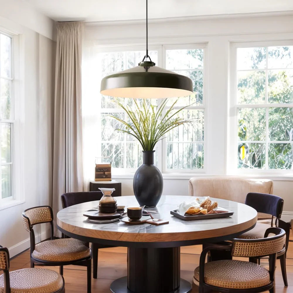 Minimalist Nordic Pendant Light with Morandi Matte Metal Finish