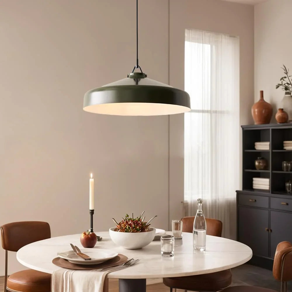 Minimalist Nordic Pendant Light with Morandi Matte Metal Finish