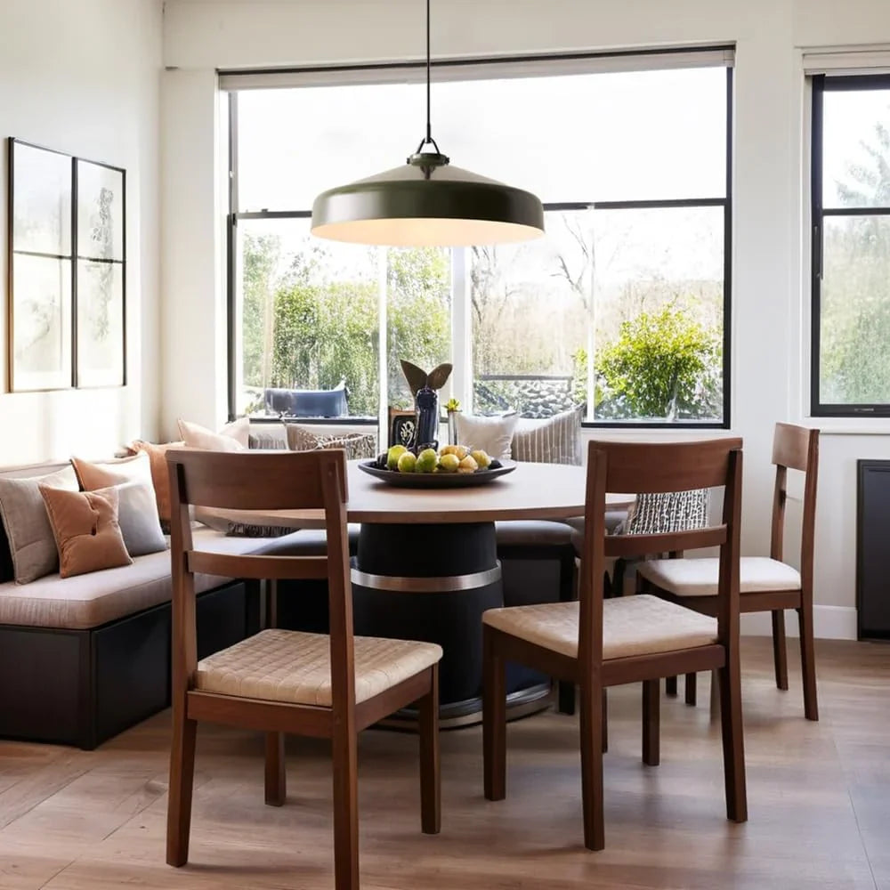 Minimalist Nordic Pendant Light with Morandi Matte Metal Finish