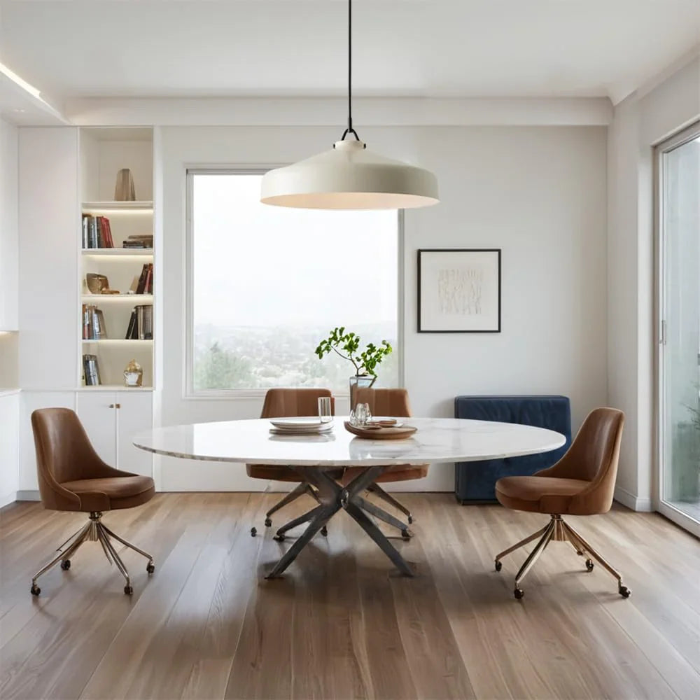 Minimalist Nordic Pendant Light with Morandi Matte Metal Finish