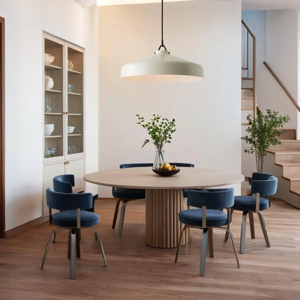 Minimalist Nordic Pendant Light with Morandi Matte Metal Finish