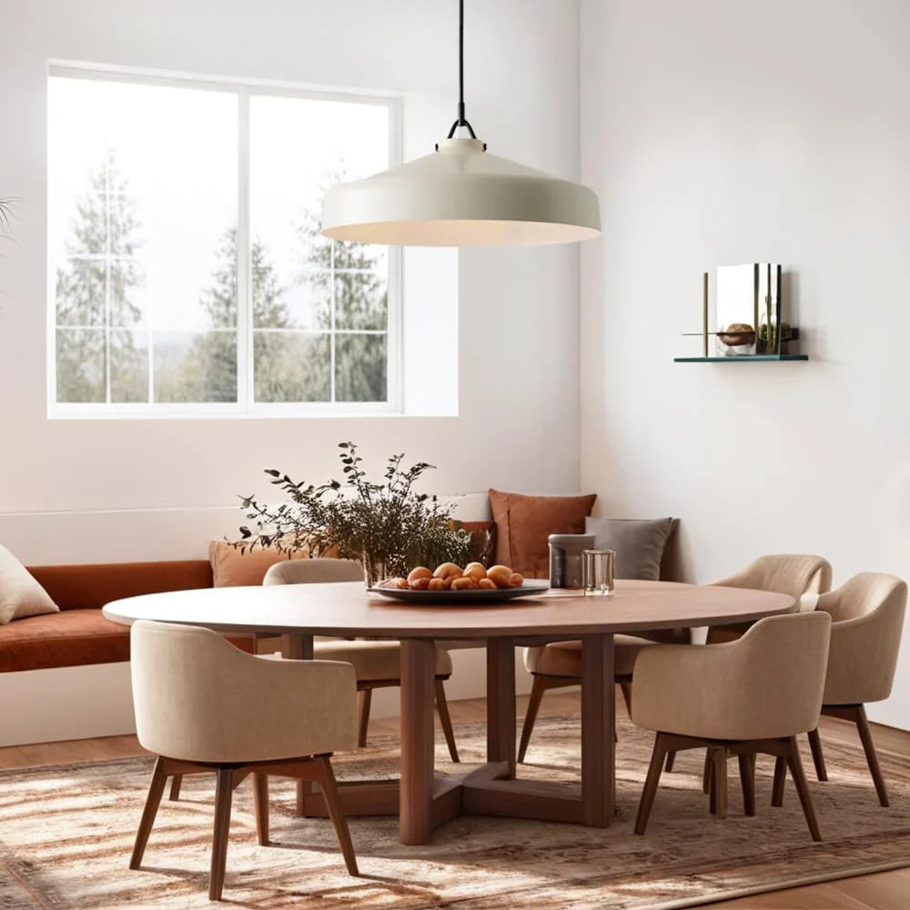 Minimalist Nordic Pendant Light with Morandi Matte Metal Finish