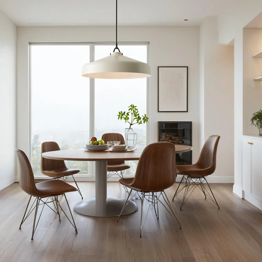 Minimalist Nordic Pendant Light with Morandi Matte Metal Finish