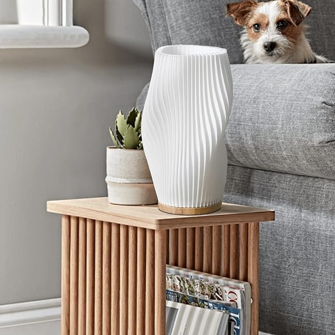 Elegant Coastal Design Lamp with Warm LED Light