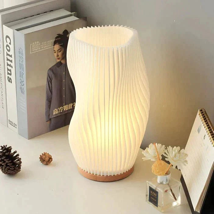 Elegant Coastal Design Lamp with Warm LED Light