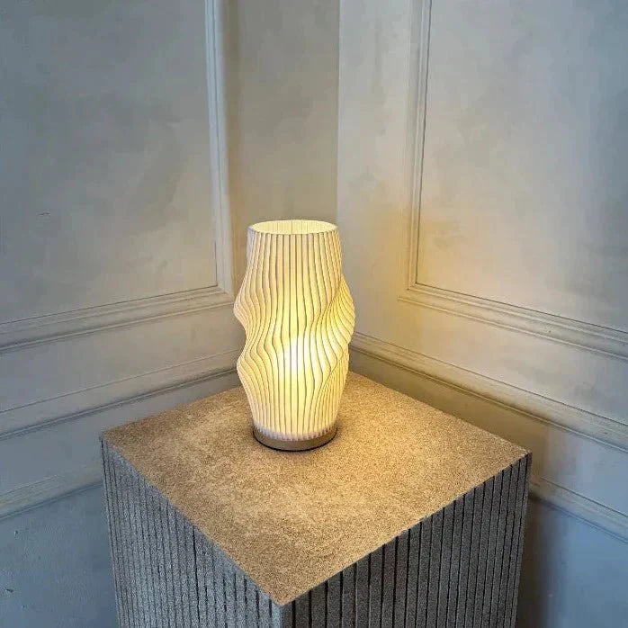 Elegant Coastal Design Lamp with Warm LED Light