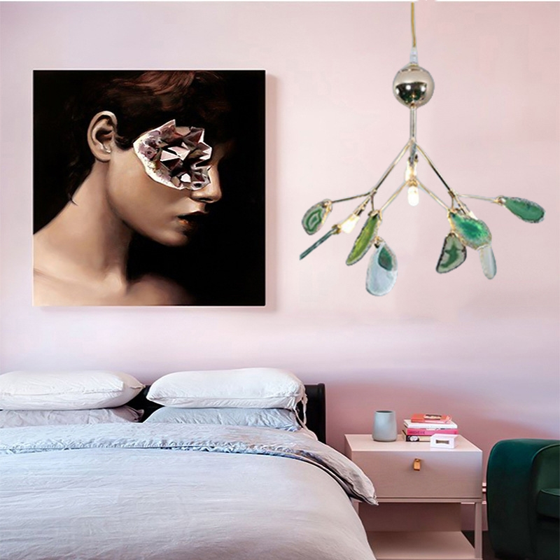 Colourful LED Nordic Chandelier – Modern Metal Pendant Light