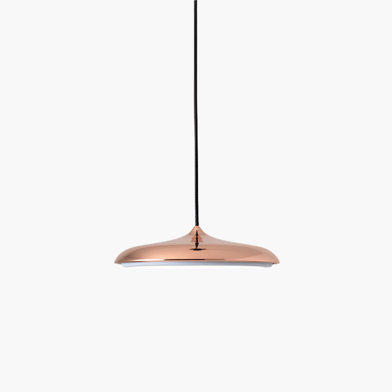 Modern Disc-Shape LED Pendant Lamp | Neutral Tones