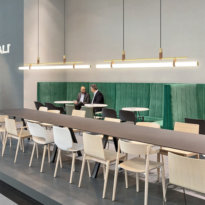 Stylish Dining Room Pendant Light – Modern Black & Gold Design