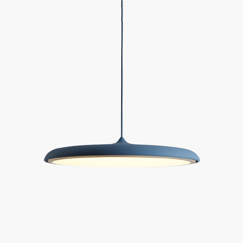 Modern Disc-Shape LED Pendant Lamp | Neutral Tones