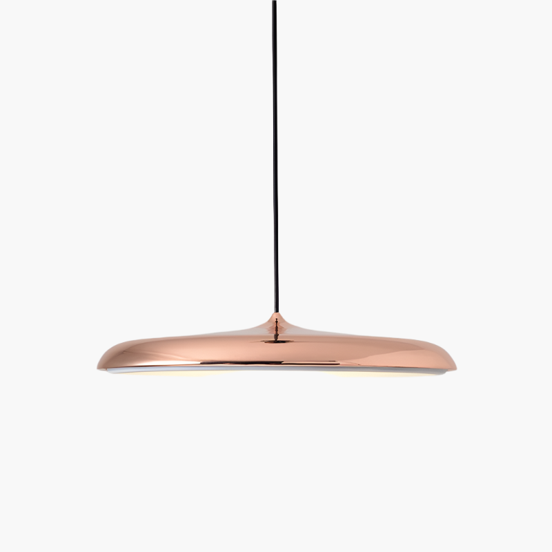 Modern Disc-Shape LED Pendant Lamp | Neutral Tones