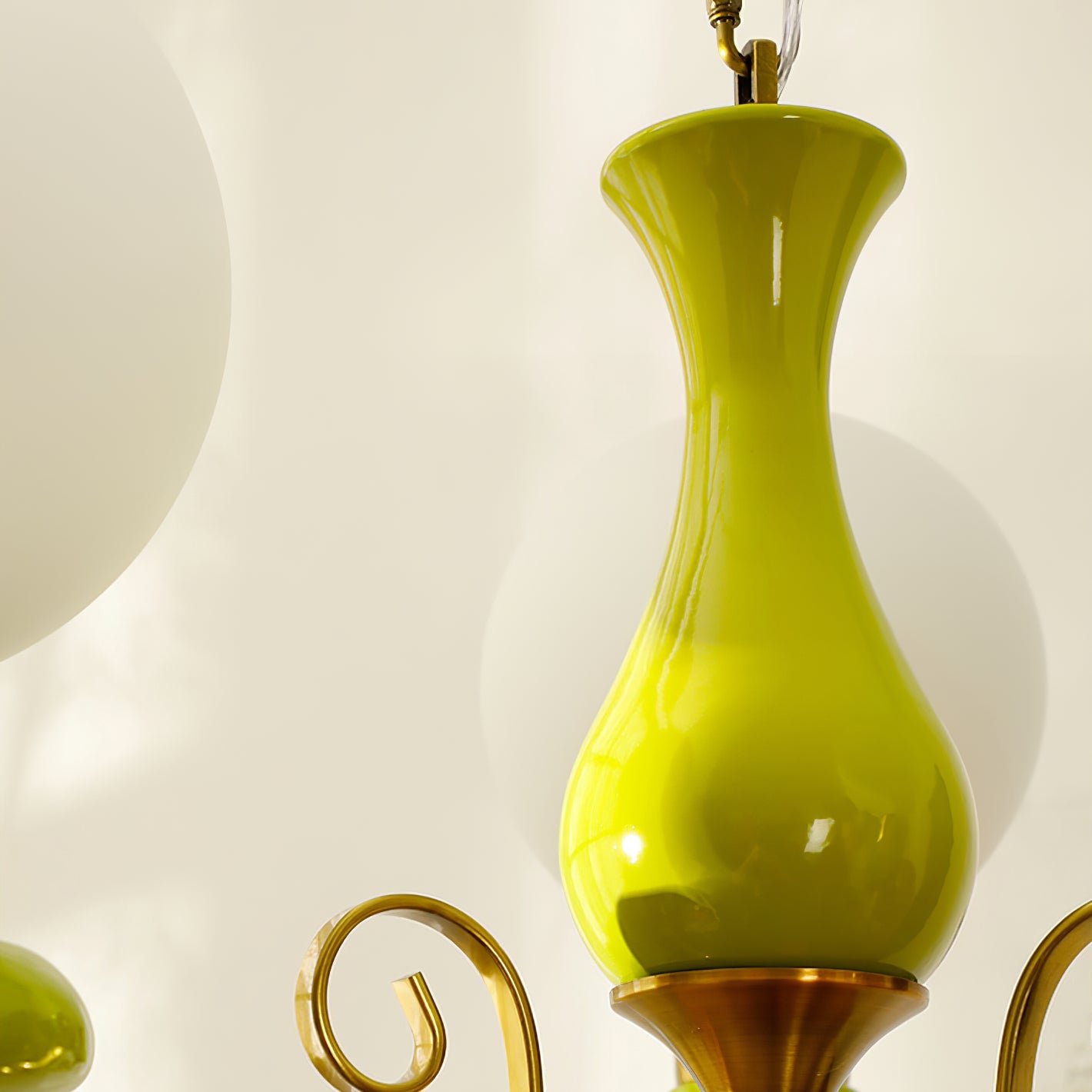 Bubble Milk Glass Chandelier – Stylish Lighting Fixture