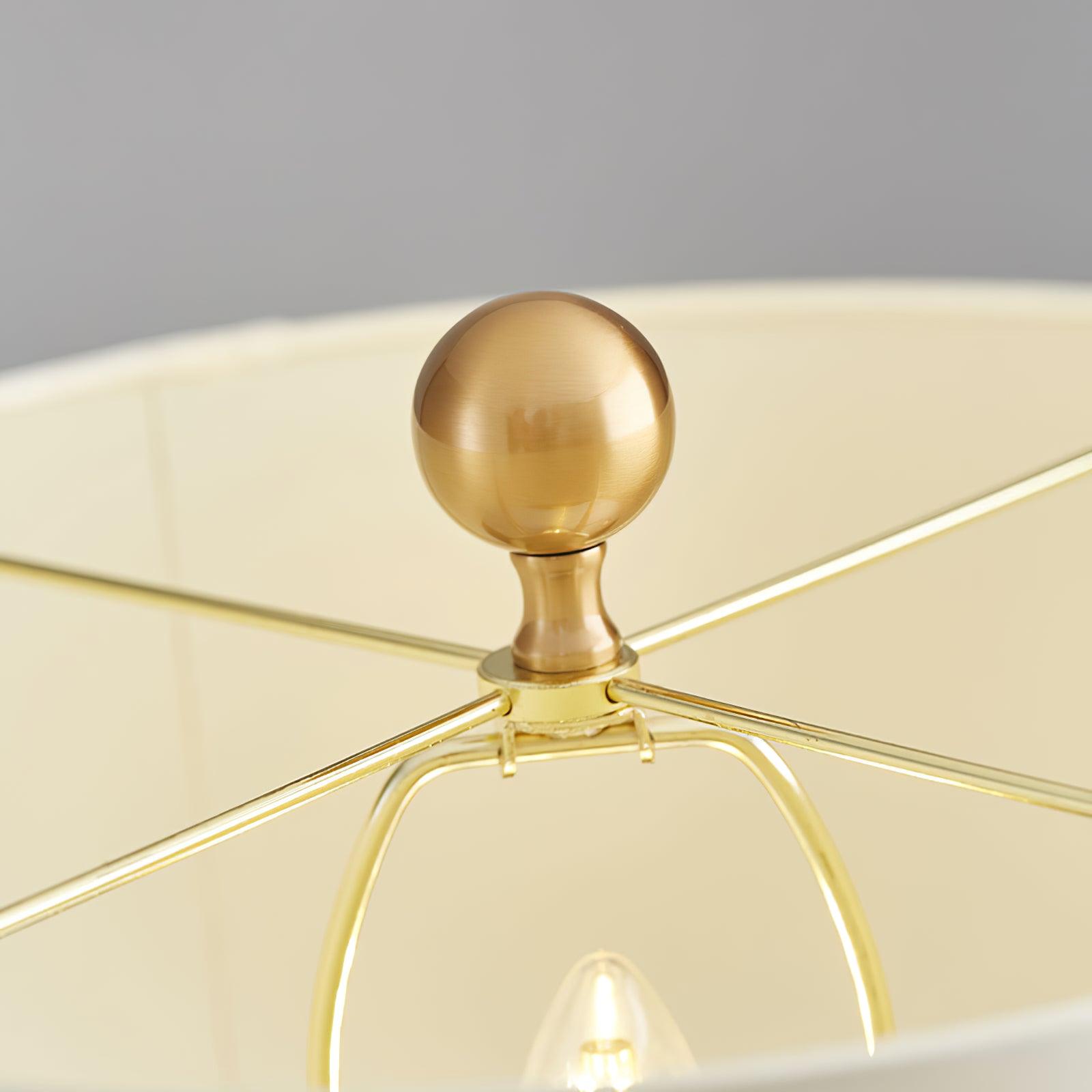 Stylish Modern Table Lamp – Cylindrical Alabaster Shade with Warm LED Lighting