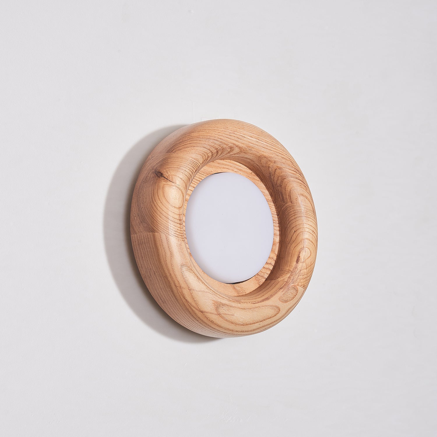 Walnut Round Lamp | Wall Mounted Light