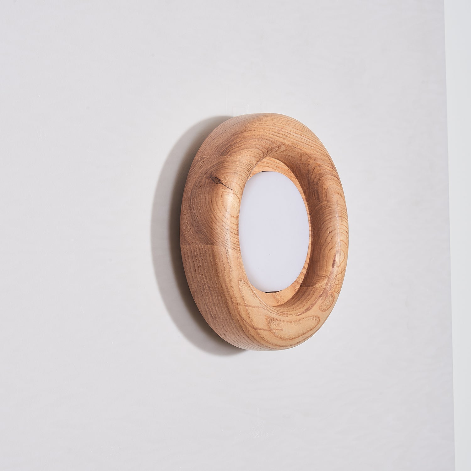 Walnut Round Lamp | Wall Mounted Light