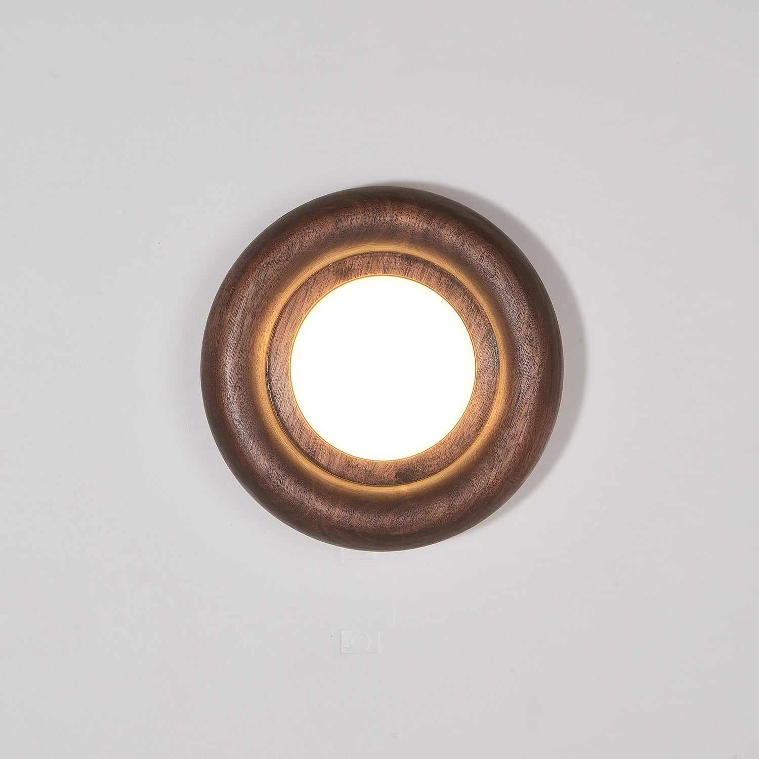 Walnut Round Lamp | Wall Mounted Light