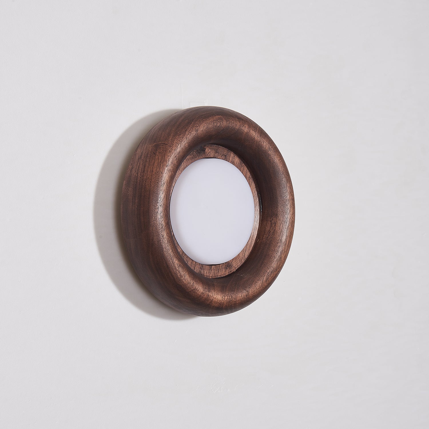 Walnut Round Lamp | Wall Mounted Light