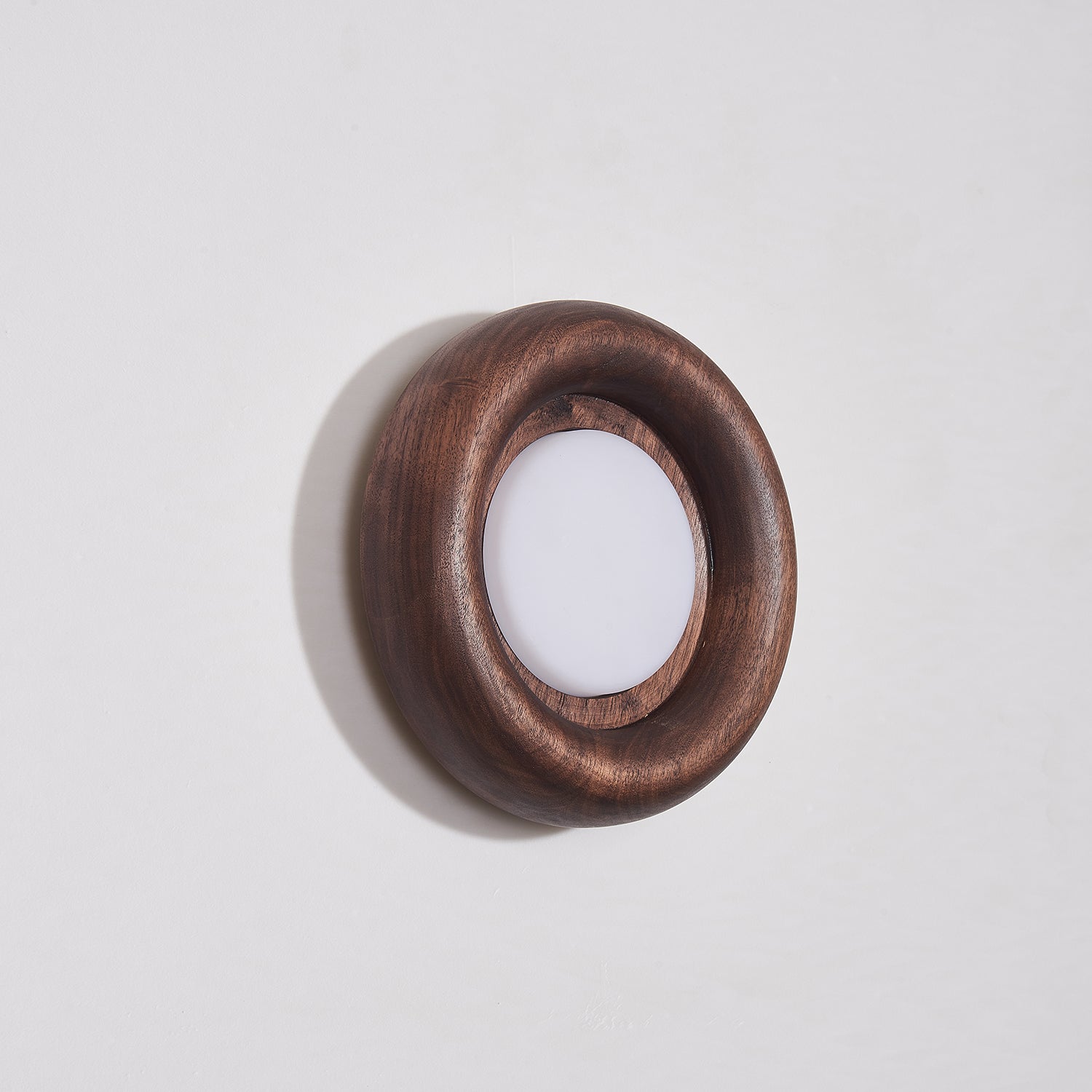 Walnut Round Lamp | Wall Mounted Light
