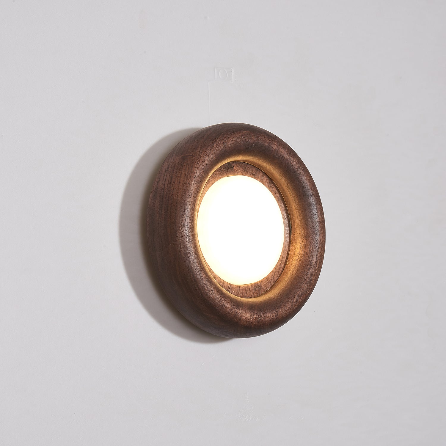 Walnut Round Lamp | Wall Mounted Light