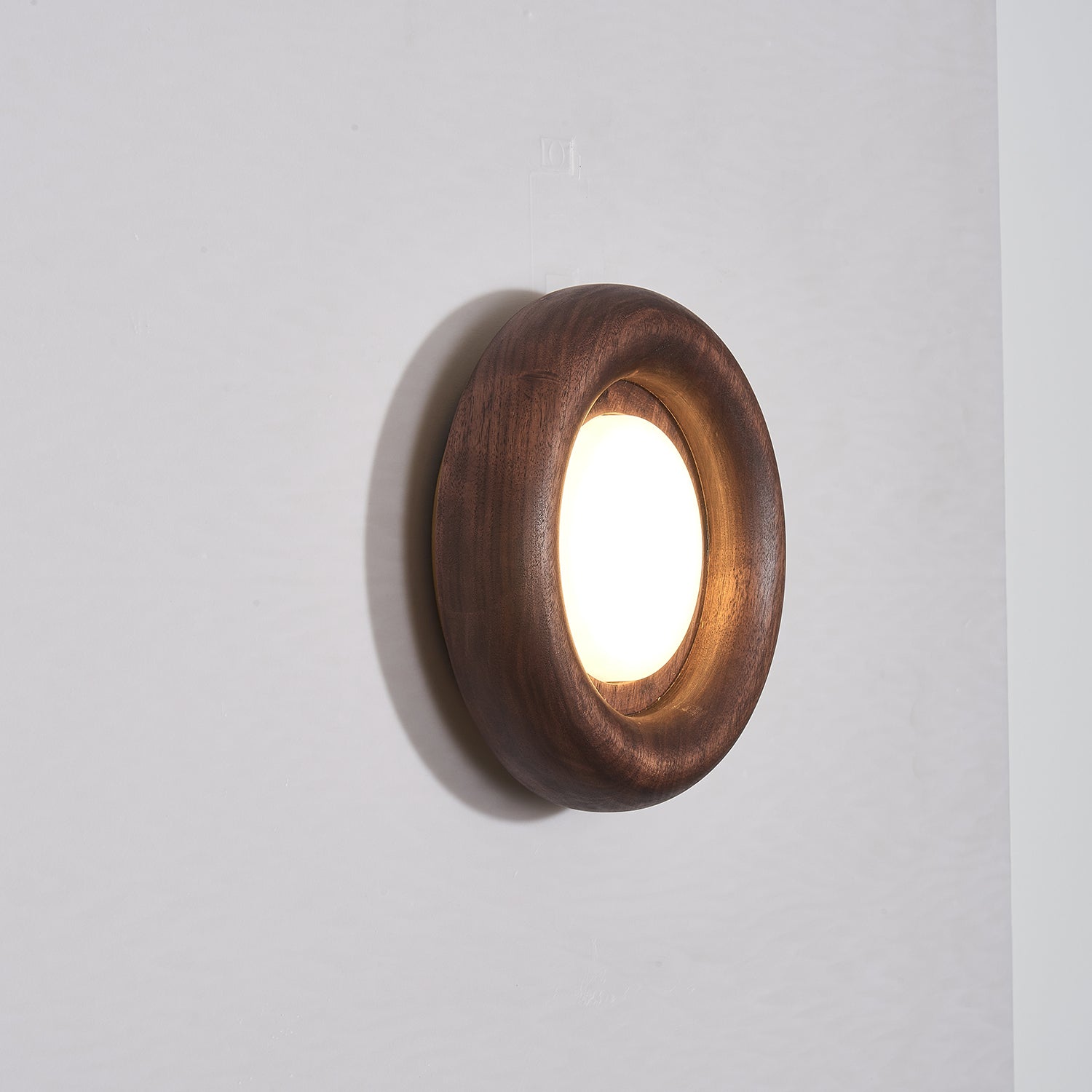 Walnut Round Lamp | Wall Mounted Light