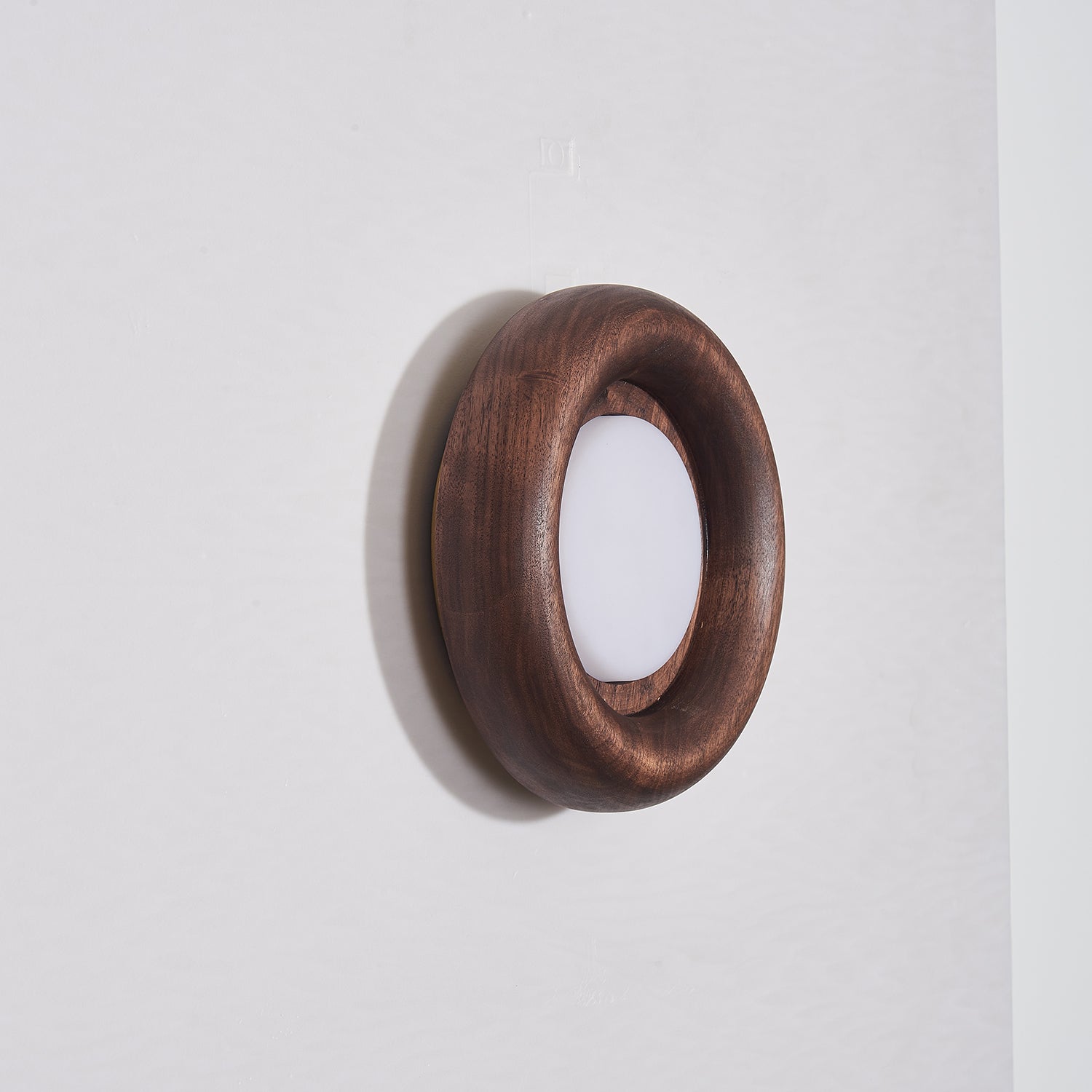 Walnut Round Lamp | Wall Mounted Light