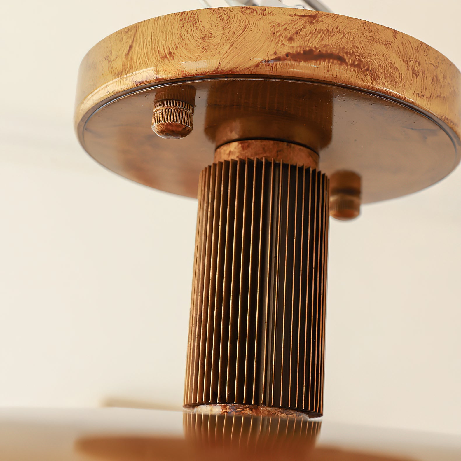 Modern Glass Ceiling Lamp – Flush Mount LED Light with Metal Body