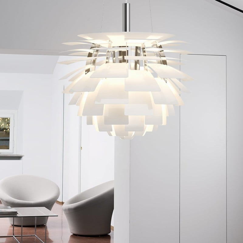 Contemporary Artichoke Pendant Lamp – Sculptural Metal Fixture