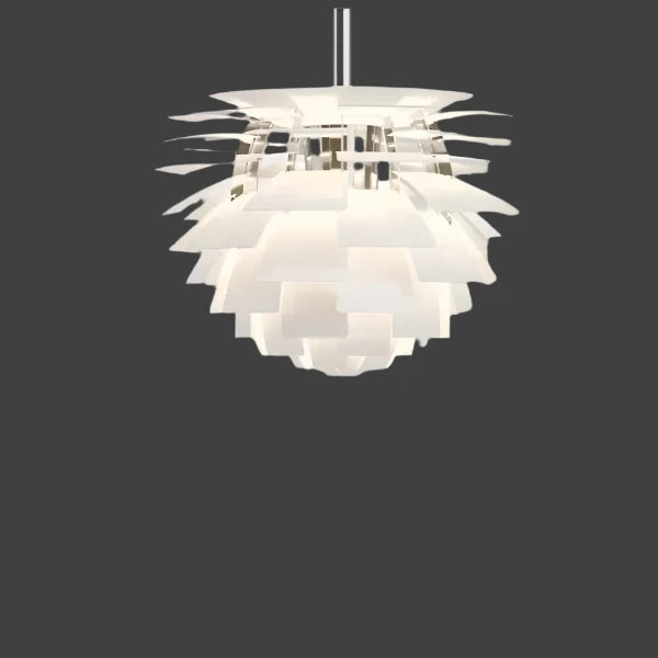Contemporary Artichoke Pendant Lamp – Sculptural Metal Fixture