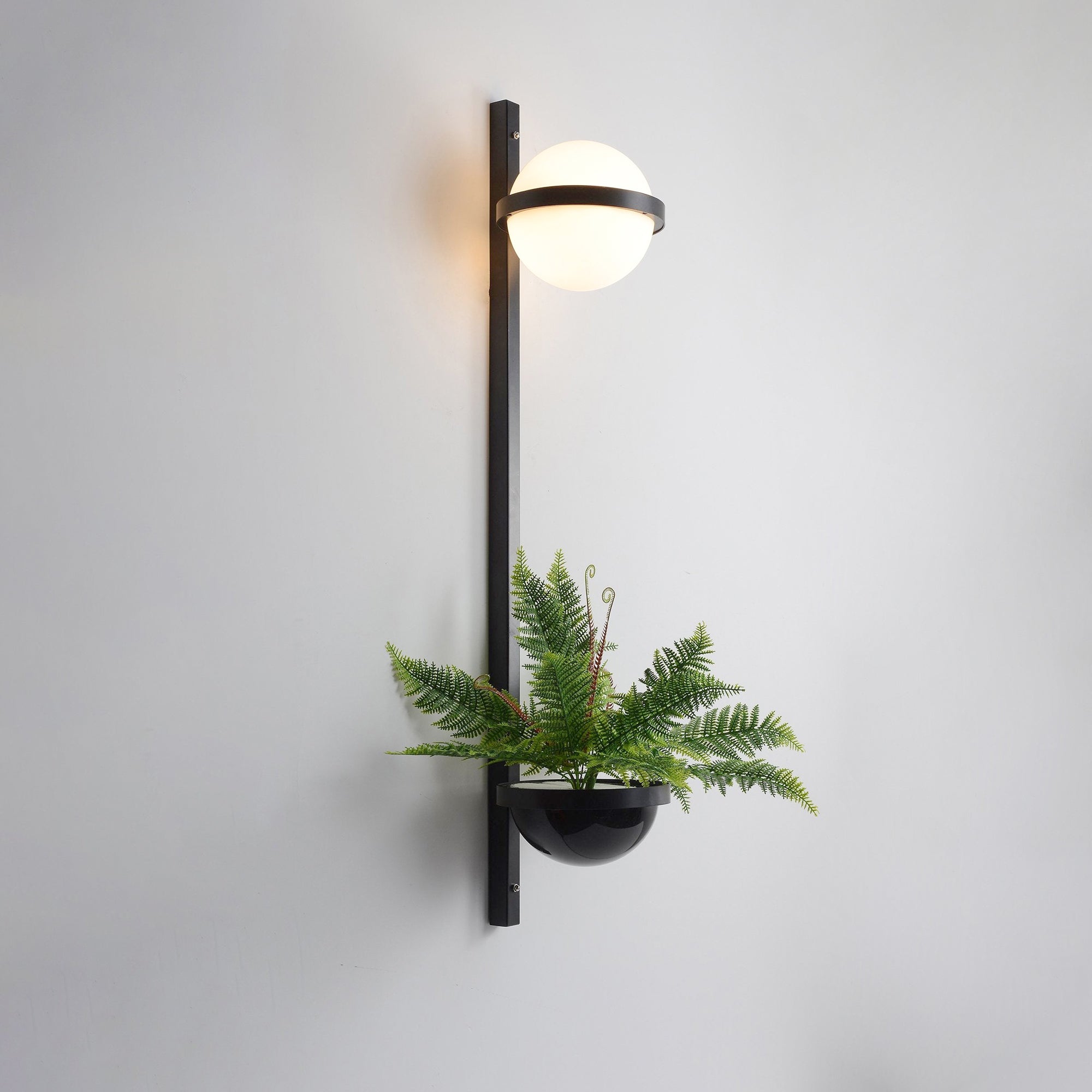 Sleek Globe-Style Outdoor Wall Light