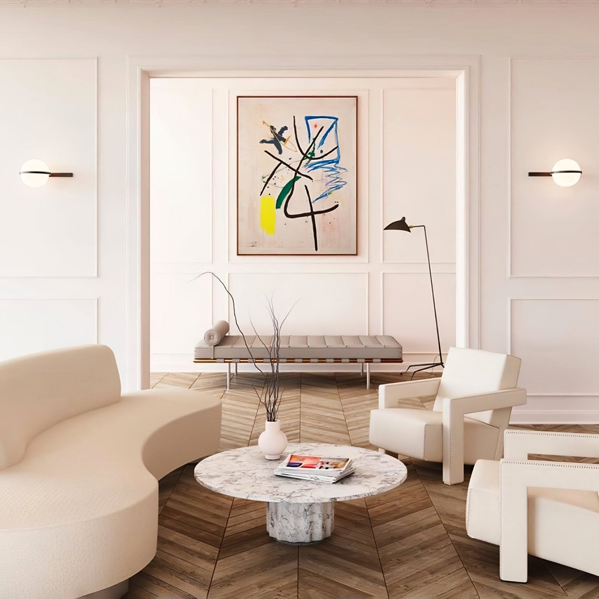 Sleek Globe-Style Outdoor Wall Light