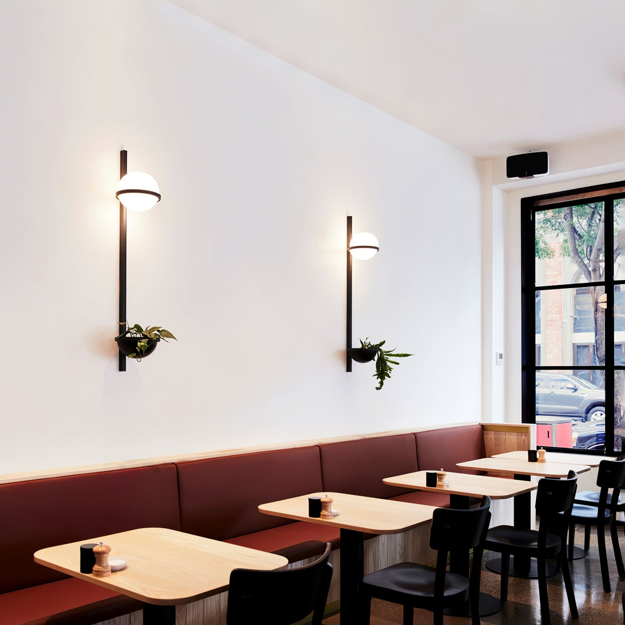 Sleek Globe-Style Outdoor Wall Light