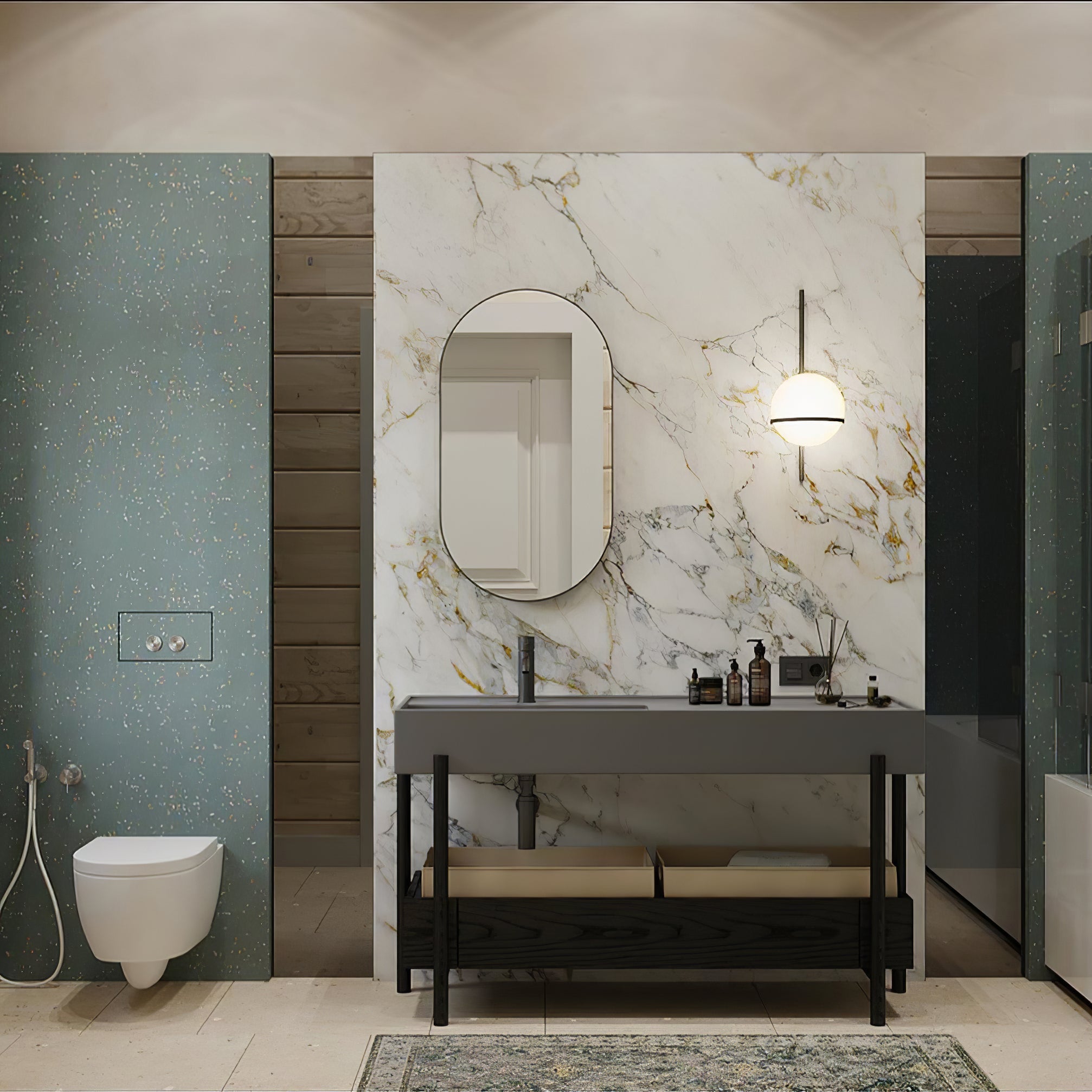 Sleek Globe-Style Outdoor Wall Light