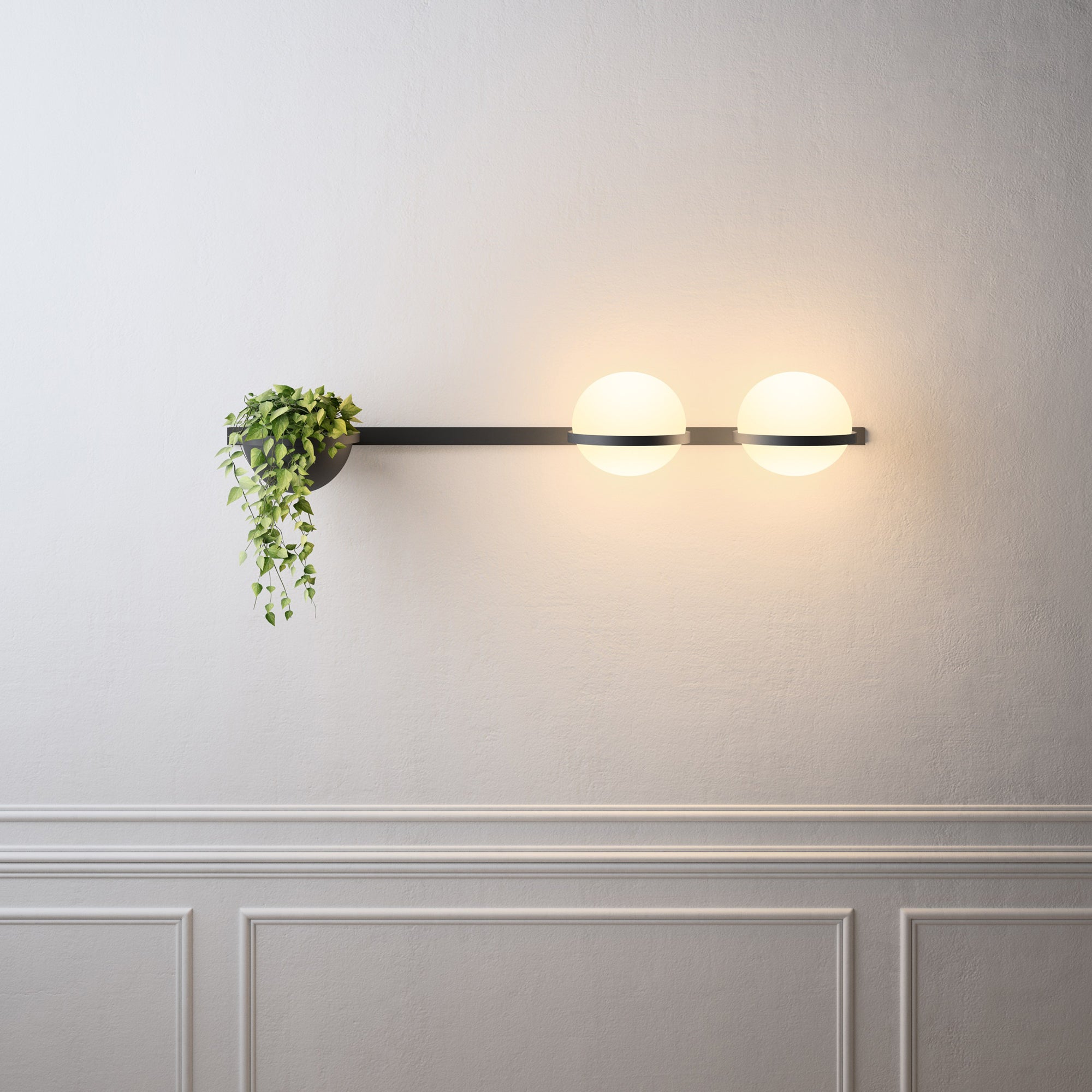 Sleek Globe-Style Outdoor Wall Light