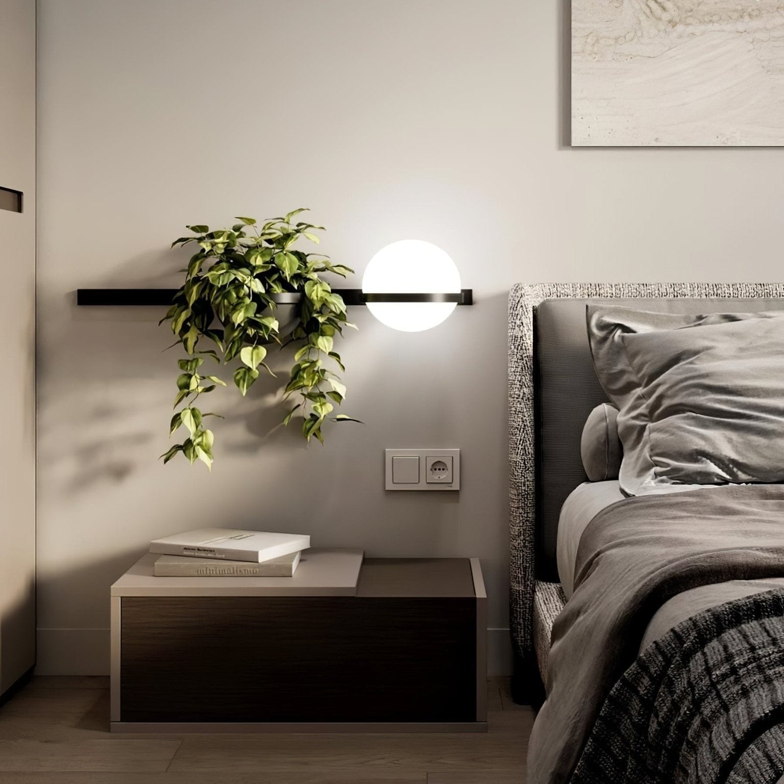 Sleek Globe-Style Outdoor Wall Light