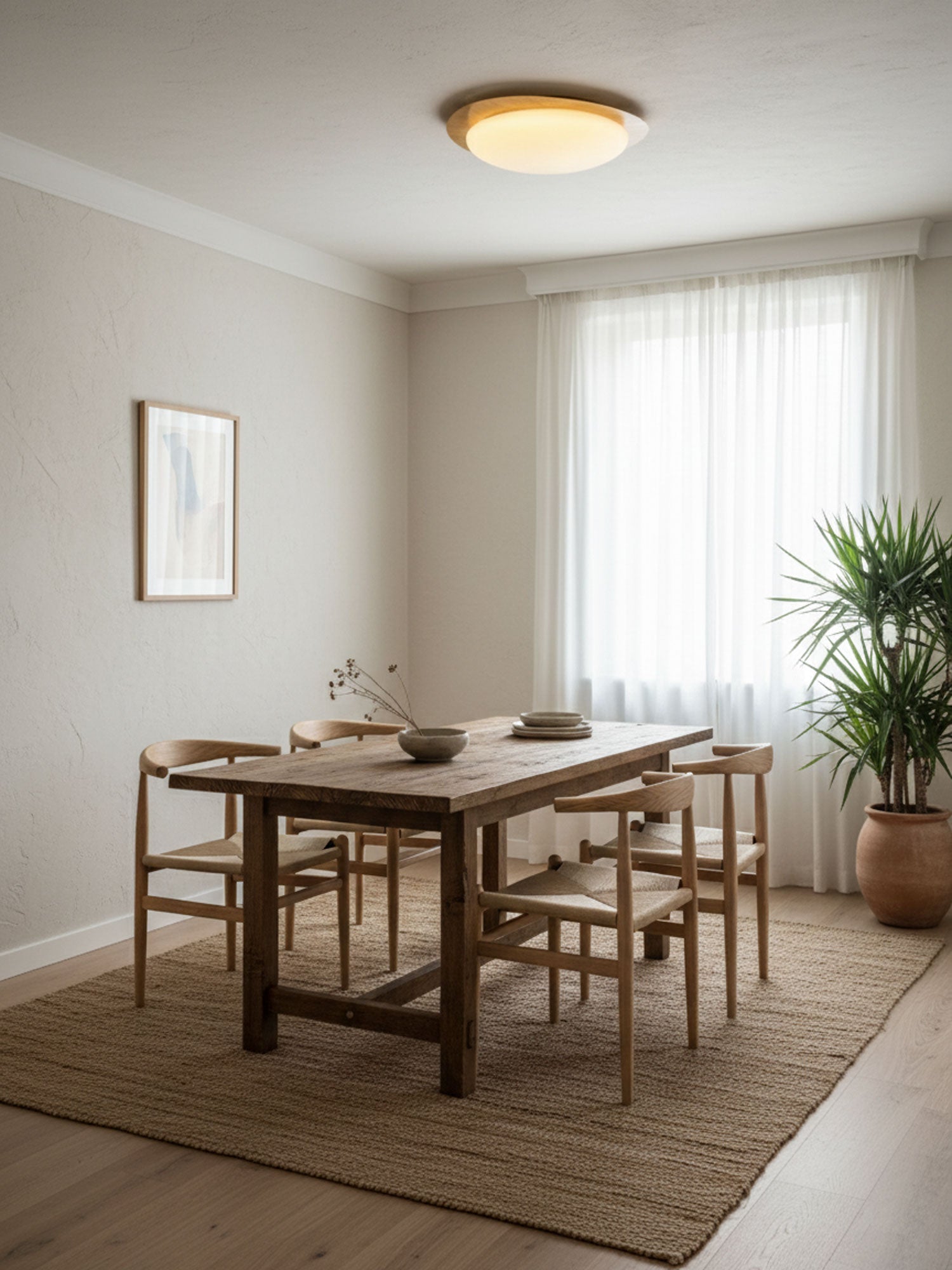 Pebble Shape Ceiling Lamp - Minimalist LED Light Fixture