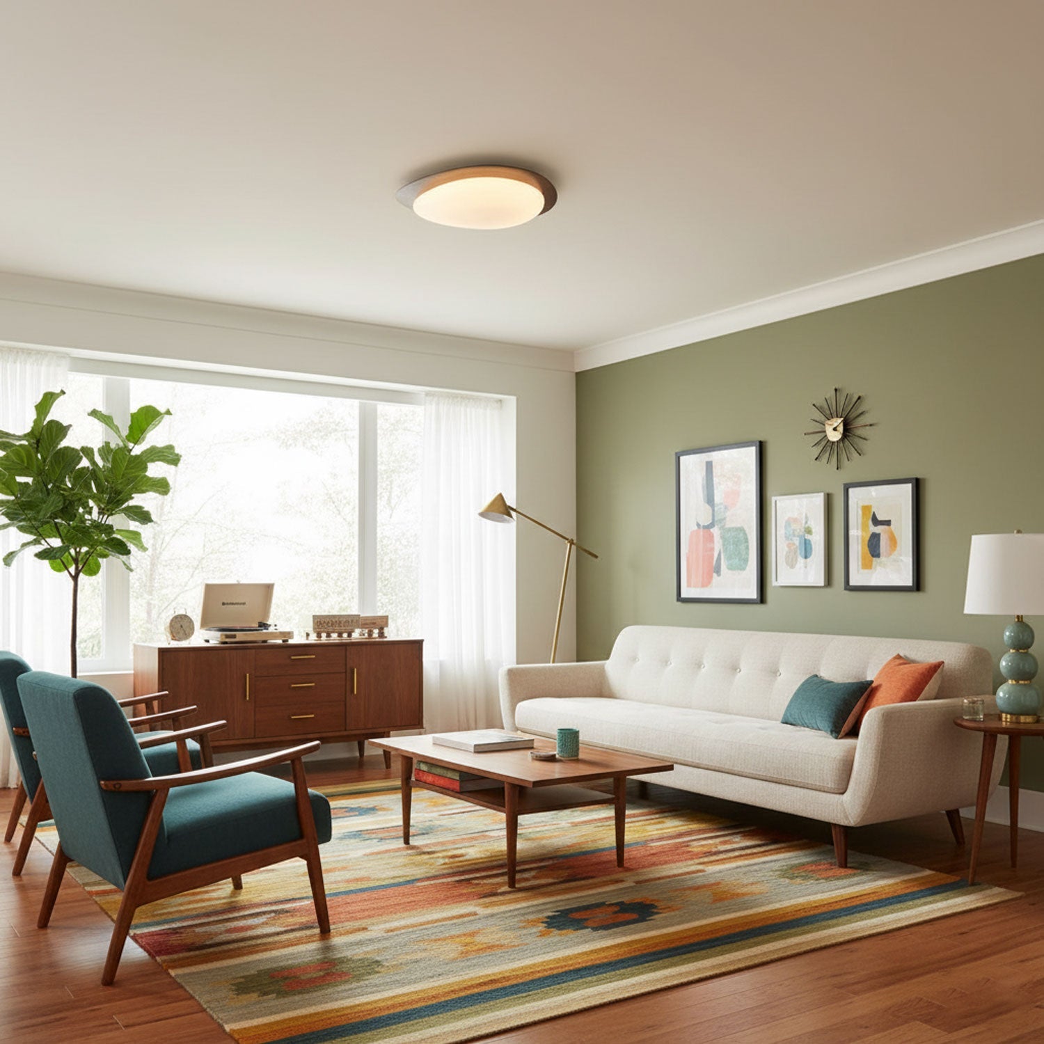 Pebble Shape Ceiling Lamp - Minimalist LED Light Fixture