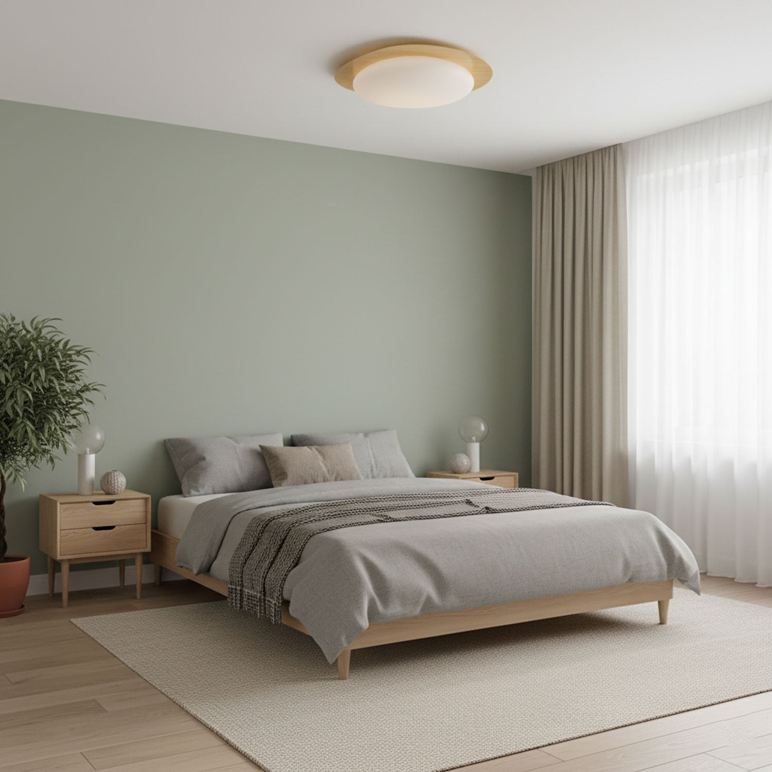 Pebble Shape Ceiling Lamp - Minimalist LED Light Fixture