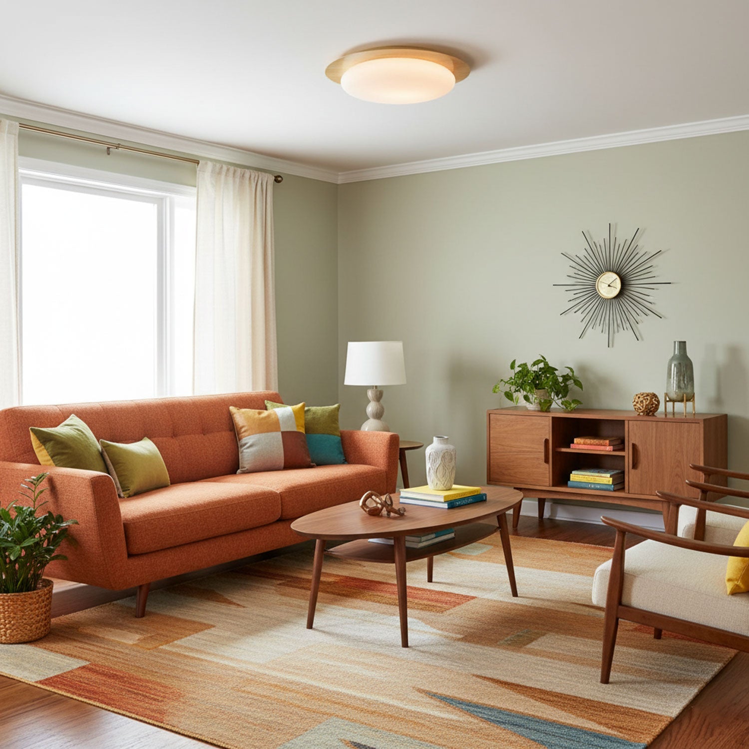 Pebble Shape Ceiling Lamp - Minimalist LED Light Fixture