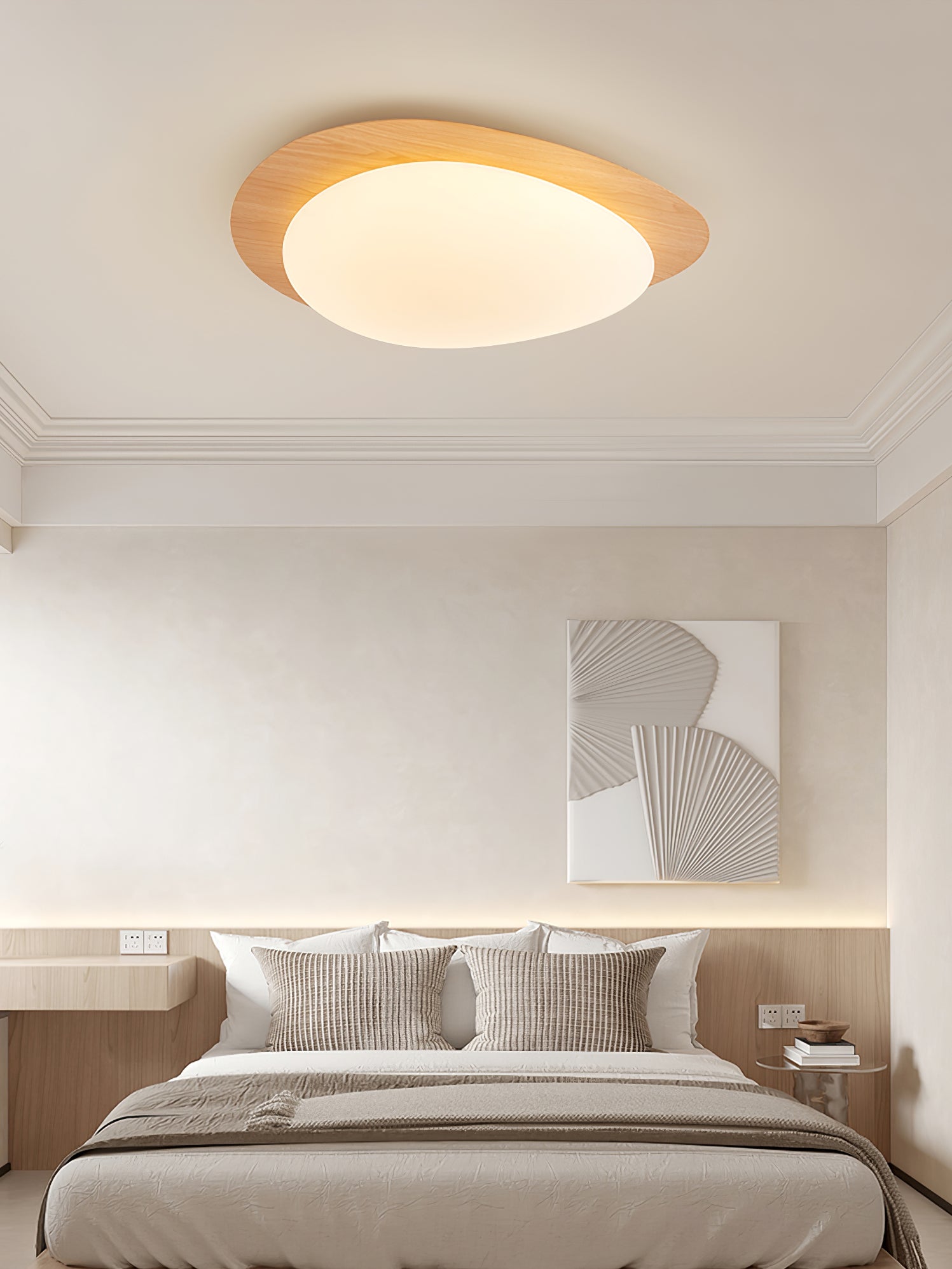 Pebble Shape Ceiling Lamp - Minimalist LED Light Fixture