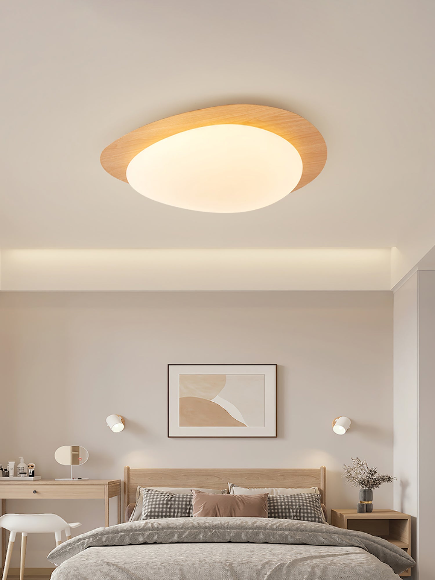 Pebble Shape Ceiling Lamp - Minimalist LED Light Fixture