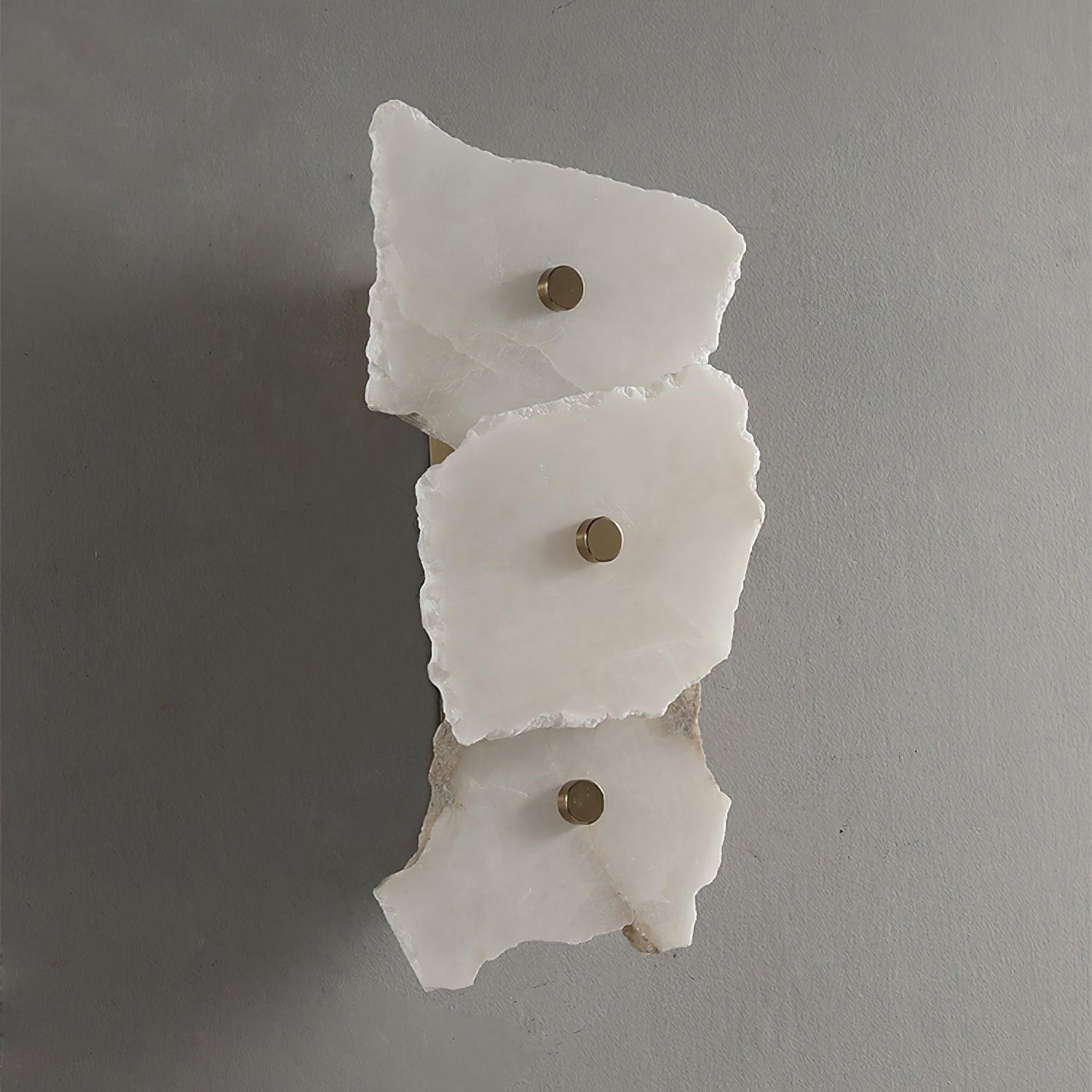 Flower-Shaped Alabaster Wall Lamp – Warm LED Lighting Sconce