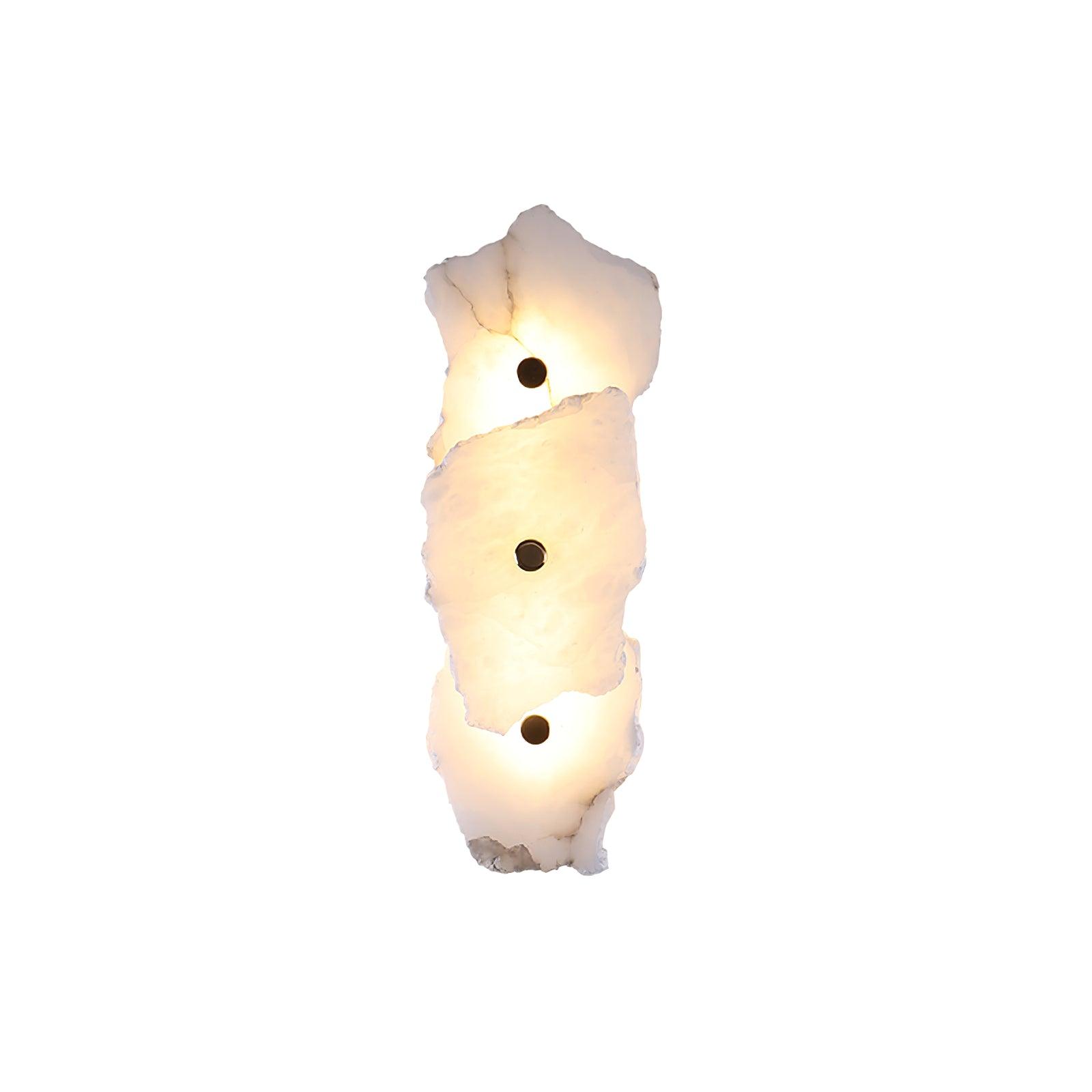 Flower-Shaped Alabaster Wall Lamp – Warm LED Lighting Sconce