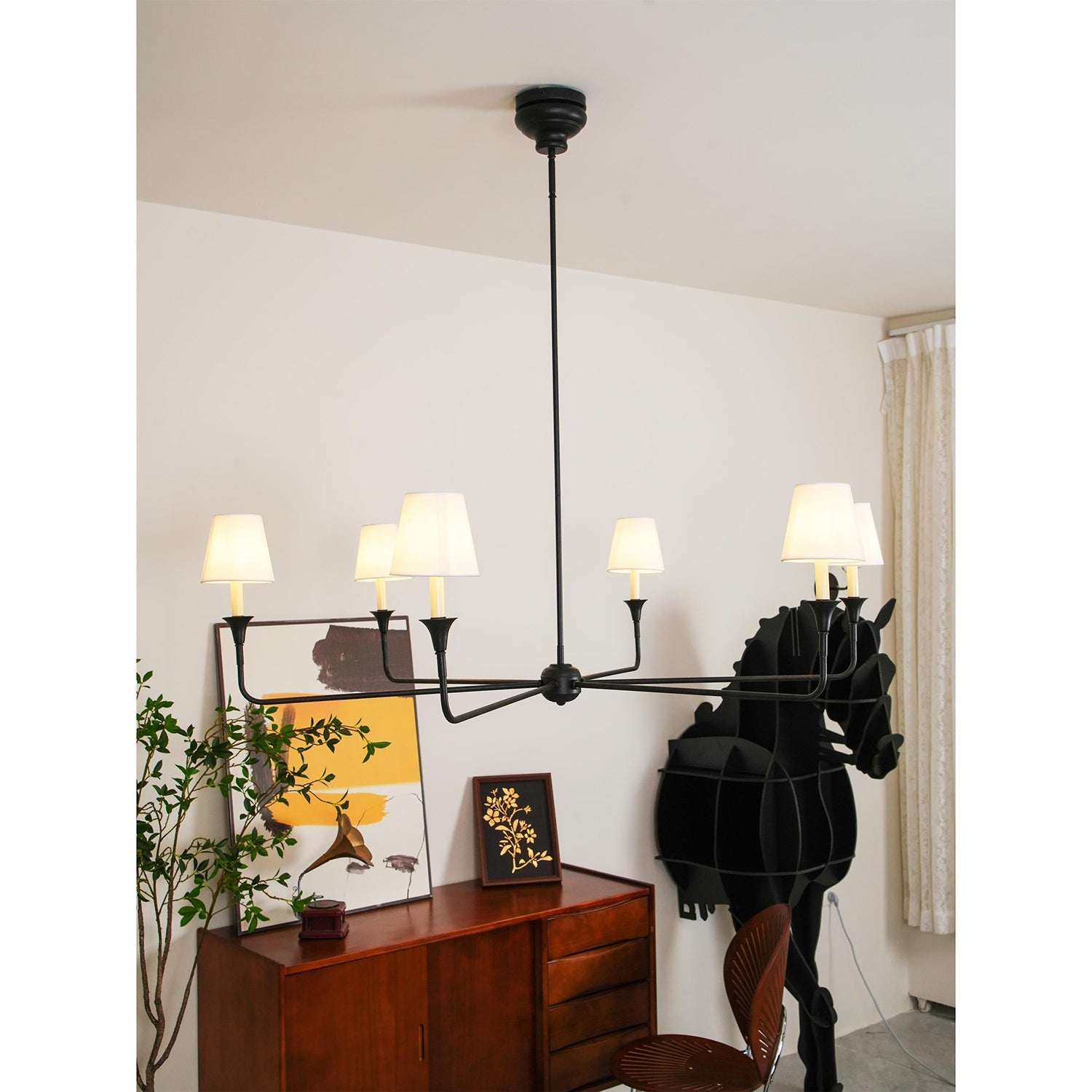 Classic Fabric Shade Chandelier – Timeless Pendant Light