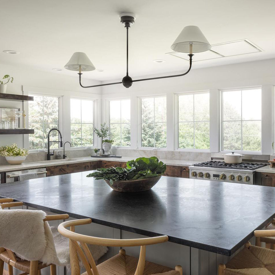 2-Light Linear Chandelier – Modern Ceiling Light