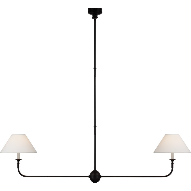 2-Light Linear Chandelier – Modern Ceiling Light