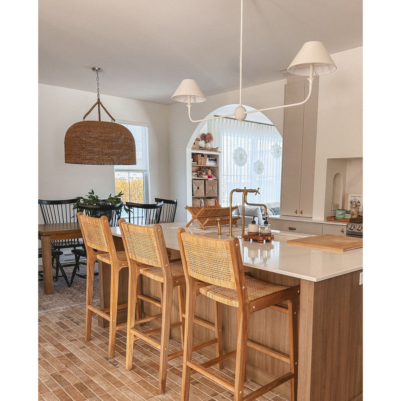 2-Light Linear Chandelier – Modern Ceiling Light