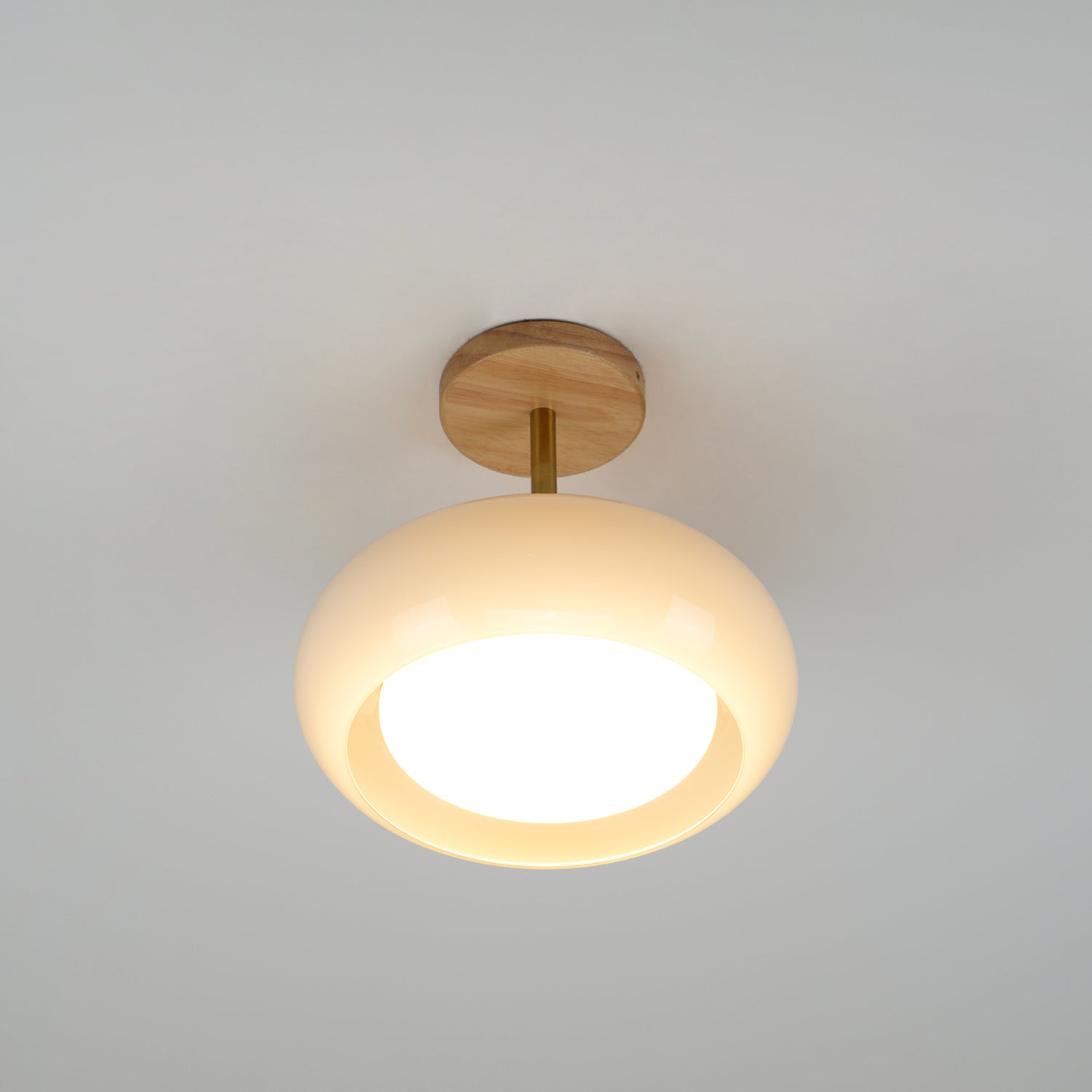 Bauhaus Glass Ceiling Light - Retro Style Home Lighting