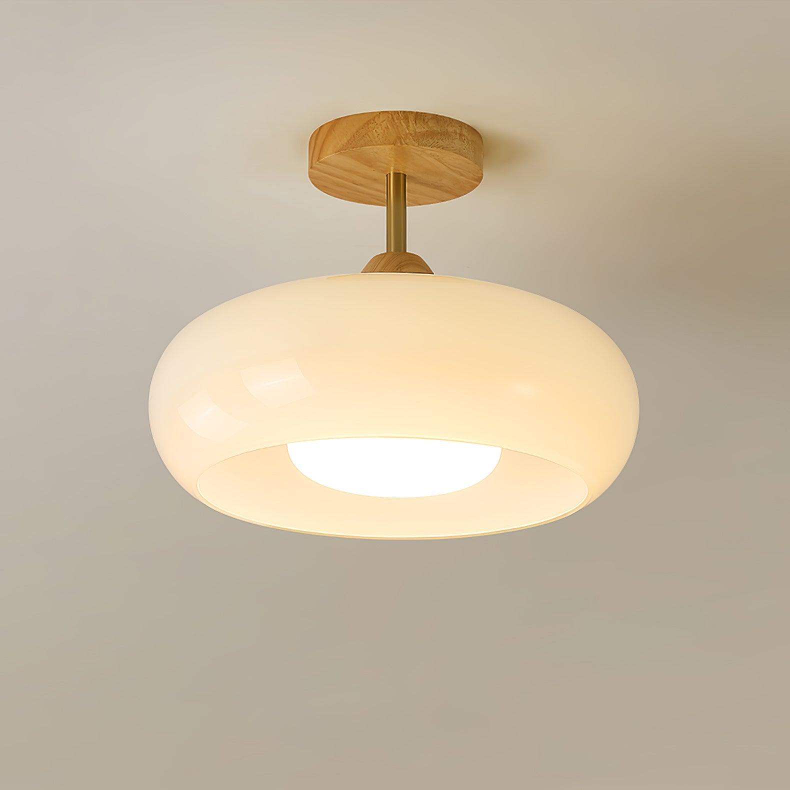 Bauhaus Glass Ceiling Light - Retro Style Home Lighting