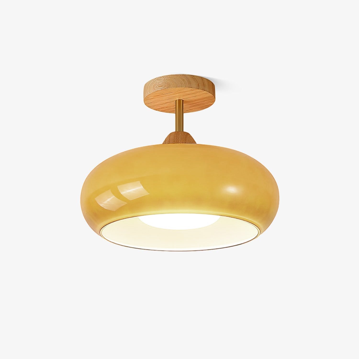 Bauhaus Glass Ceiling Light - Retro Style Home Lighting